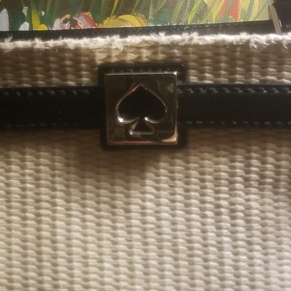 Kate Spade weave and leather satchel - Picture 2 of 8